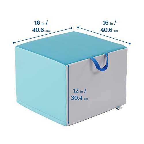 ECR4Kids SoftZone Adult Cozy Cube Seat with Handle, Classroom Furniture, Contemporary