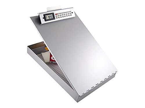 Saunders 11025 Redi-Rite Aluminum Storage Clipboard 1-Inch Clip Cap 8 1/2 x 12 Sheets Silver
