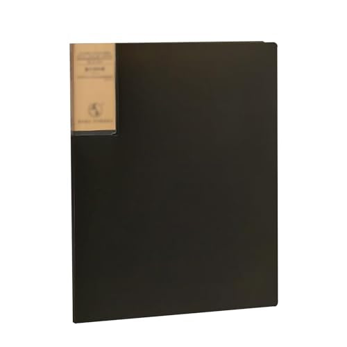Binder 40 Pockets, Portfolio Folder, File Binder Display Book, Folder Document Organizer/Red(Black)