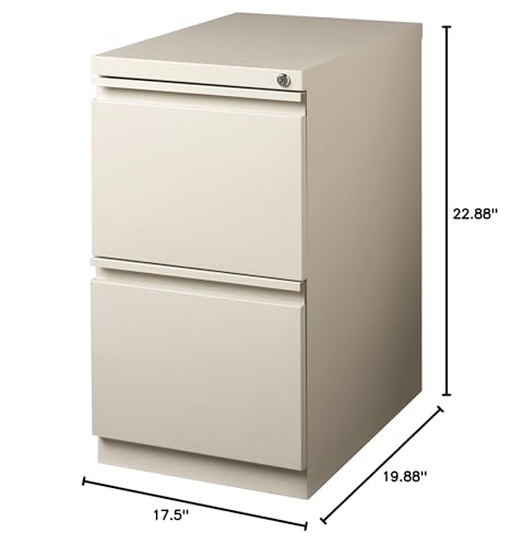Lorell LLR49523 Mobile File Pedestal, Putty