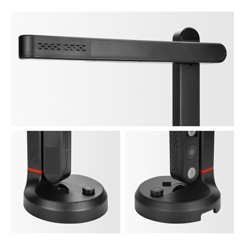 Document Camera, Folding 13MP HD Book Quick Shooter Auto Document Scanner for Live Demo, Distance