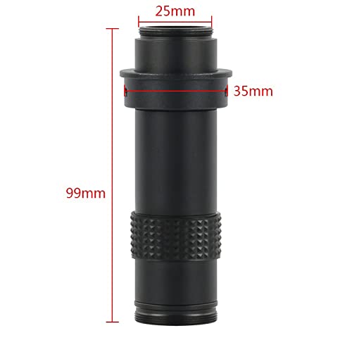 Microscope Accessories Kit 14MP 1080P Digital Video Microscope Camera 1-130X Zoom C-Mount Lens Microscope Slides(Lens)