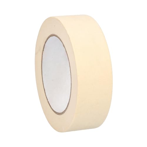 PSBM White General Purpose Masking Tape, 16 Rolls, 4.3 Mil Thick, 2.83 Inch Wide, 60 Yards Per Roll, Total 960 Yards, for Painting, Crafting, School Stationery, Arts & Home Use