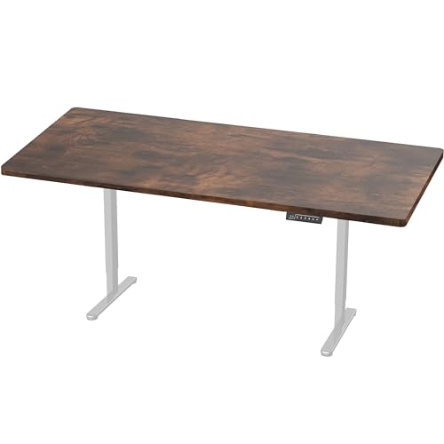 VIVO Rustic Vintage Brown 83 x 30 in Standing Desk, DESK-KIT-E2G84-30N