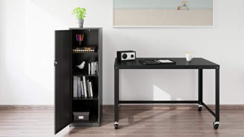 Office Dimensions Personal Cabinet, 4 Shelf, Charcoal