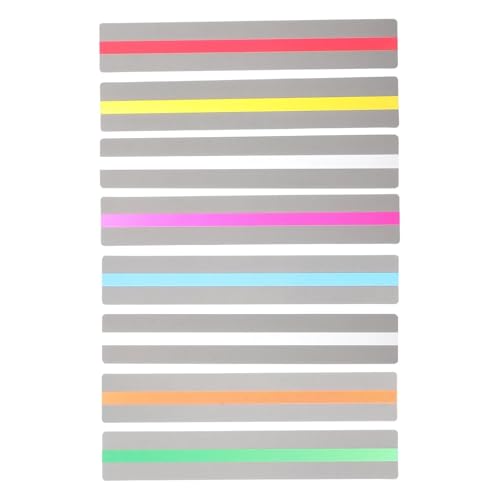Guided Reading Strips 40pcs Colored Reading Bookmark Strips Highlight Tracking Rulers Guided Bookmarks for Dyslexia Aid Page Marker Household School