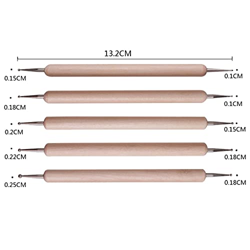 AFPSDLFJDLS 18Pcs Clay Tool Sculpture Modeling Tools Ball Stylus Dotting Tools for Pottery Sculpture Rock Painting Mandala Art Carving Tool