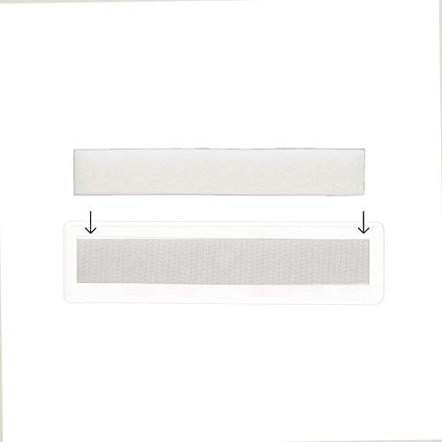 StoreSMART - Plastic Label Holder - Hook & Loop Back - 1" x 4" - 100-Pack - Open Long Side - (PESPC2432LV2-100)