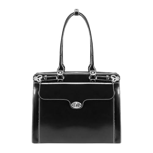 McKlein WINNETKA, Top Grain Cowhide Leather, 15" Leather Business Women Laptop/Tablet Briefcase Bag/Leather Case, Computer Travel Case, Laptop Professional Shoulder Bag