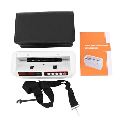 Money Counter Machine, Portable Bill Counter with MG Detection and LED displays, 800 Notes/Min Banknote Counter for Small Business Home Office Retail