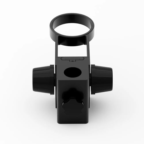 Microscope Accessories Kit White/Black 76MM Diameter Adjustable Microscope Stand Holder Focusing Bracket Stereo Zoom Trinocular Binocular Articulating Arm Gear Parts Microscope Slides(White)