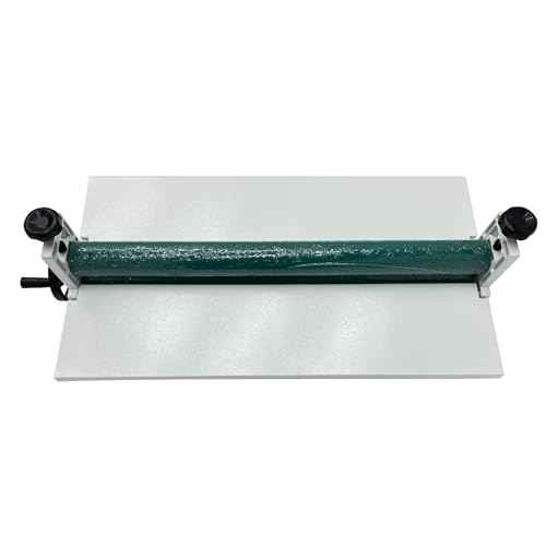 WYDDDARY 29.5Inch White All Metal Frame Manual Cold Laminator Desktop Cold Mounting Machine with Platform and Regulating Bracket for Photo Paper Film Lamination
