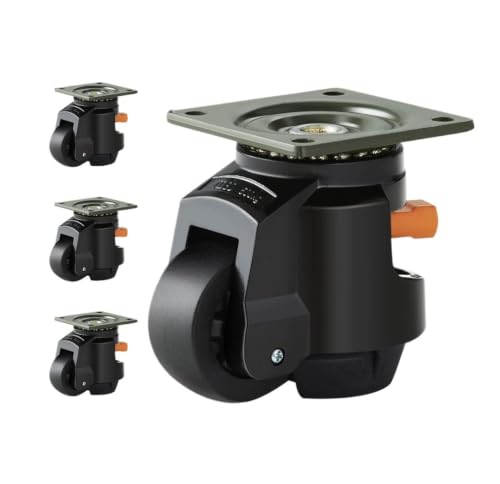 4 Pcs Leveling Casters Heavy Duty Swivel Caster Wheels