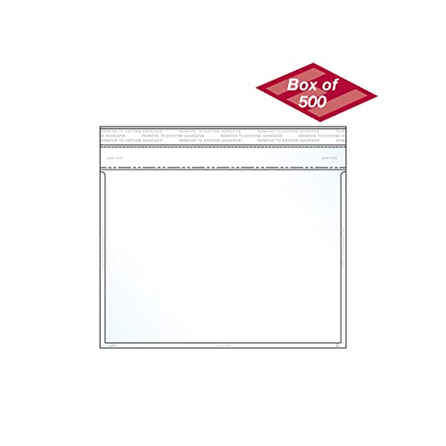 EnvyPak Clear Booklet, Photo & Postcard Envelope, Permanent Peel and Seal Closure - Holds 5" x 7″ Insert (500)