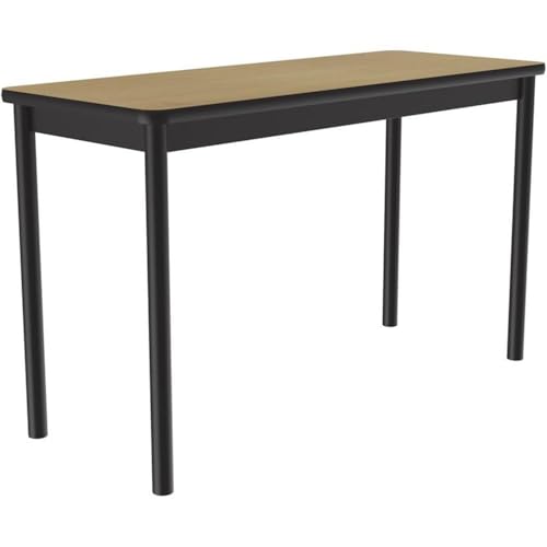 Correll 24" W x 60" D Deluxe High Pressure Lab Table in Fusion Maple