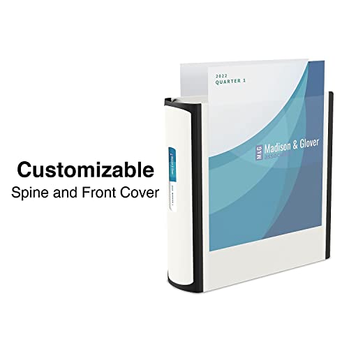 Staples Better 4-Inch 3-Ring View Binder, White, Reinforced Spine