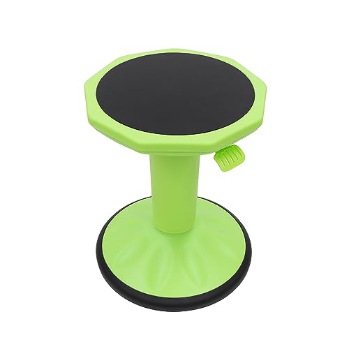 Pearington SitFree Height Adjustable Wobble Stool, Active Flexible Seating Chair for Kids and Adults - School and Office, Green