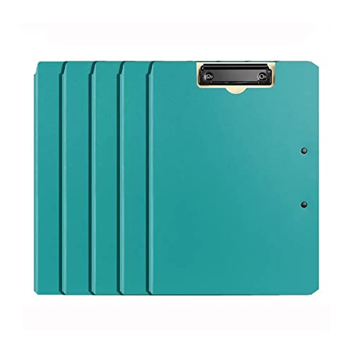 AEYSD-456 Filing Envelopes 5 Pcs Foldable Cover Clipboard Business Folder Multi-Function Folder with Metal Clip Document Organizer Binder Office Supplies Plastic Folders (Color : B)