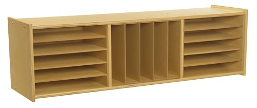 ABC Childcraft Furnishings Sectional Inserts for 3-Shelf Storage Unit, 18 Pieces, 46-3/4 x 11-3/8 x 12 Inches