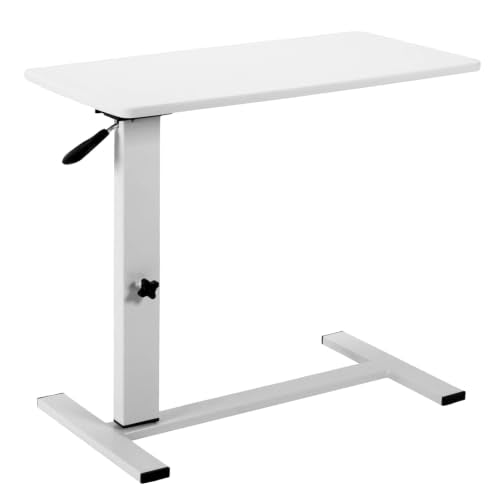 Bed Rolling Laptop Table with Wheels Pneumatic Lap Desks