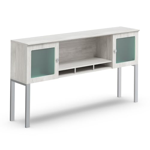 NBF Hutch Office Storage with Shelving for Executive Workspace, White