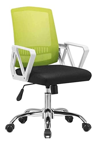 FZGGWYHL Office Gaming Home Computer Breathable Mesh Backrest Lift Swivel Conference Ergonomic Arm 360°Rotation Multifunctional Simple Modern Office Staff/Orange