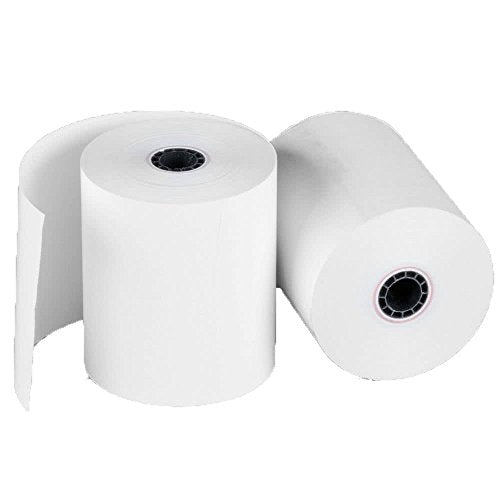 Thermal Paper Rolls 3 1/8 x 230 - American Made: [50/pack] BPA Free 48 GSM Solid Tube Core CC Receipt paper for POS terminals Cash Registers Stations SCP700 TSP100 TSP300 TSP400 TSP500 TSP600