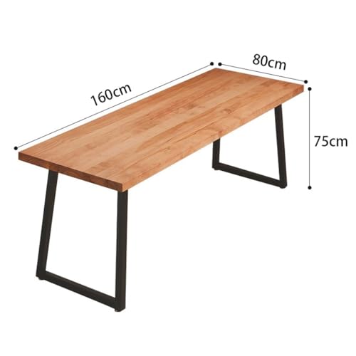 XIXSERTHIA Computer Desk Solid Wood Home Bedroom Computer Desk Desk Modern Study Desk Desk Workbench Office Desks(160 * 80 * 75cm)