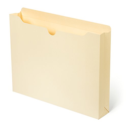 Blue Summit Supplies 50 Expandable File Folders, Letter Size, 1", Manila