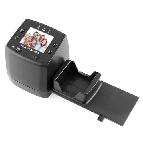 Digital Film & Slide Scanner,Negative Viewer, w/2.4 LCD Color Screen, Slide Mounts Feeder, Converts 35mm, 126, 110, 8mm Film Slides to JPEG Images