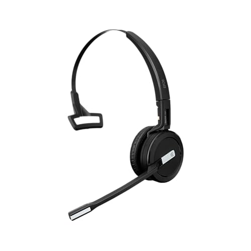 Sennheiser SDW 5013 (506580) - Wireless DECT Headset for PC/Softphone Connection Dual Microphone Ultra Noise Cancelling, Black