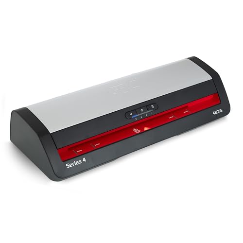 GBC Laminator Machine, 13" Wide Format 4-Roller Professional Pouch Laminator with Auto Reverse Anti-Jam (480HS)