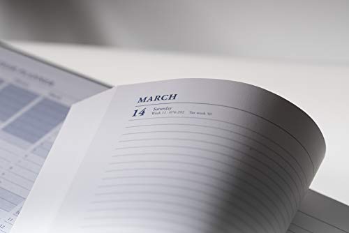 Collins Desk A4 Two Pages to a Day 2022 Diary - Black