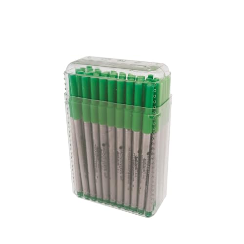 Monteverde Ballpoint Refill to Fit Sheaffer/Sailor, Medium, Green, 50 Pack