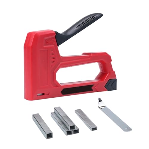 Professional Heavy Duty Stapler Hand Staple Gun with 1000 Staples Light Duty Stapler and Nail Gun Use for Woodworking