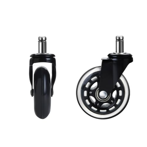 5PCS Swivel Rubber Caster Wheels Office Chair Replacement