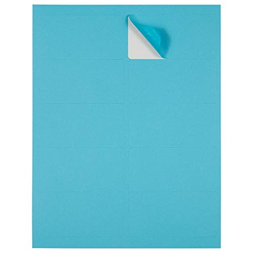 JAM PAPER Shipping Address Labels - Standard Mailing - 2 x 4 - Blue - 20 Packs of 120