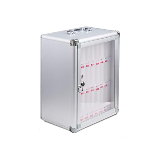WSNCXFW Aluminum Alloy Pocket Chart Storage Cabinet, School Mobile Phone Storage Box,Cell Phone Lockers with Door Locks and Keys, for Classroom Office Employees,24slots