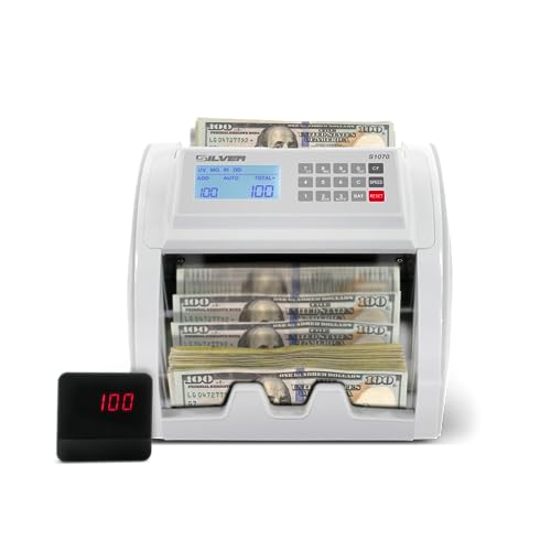 Silver by AccuBANKER S1070 Bill Counter, 1500 Per Min