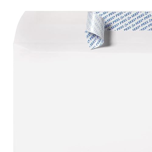 LUXPaper 9 x 12 Booklet Envelopes | Peel & Press | White | 28lb. Text | 1,000 Qty