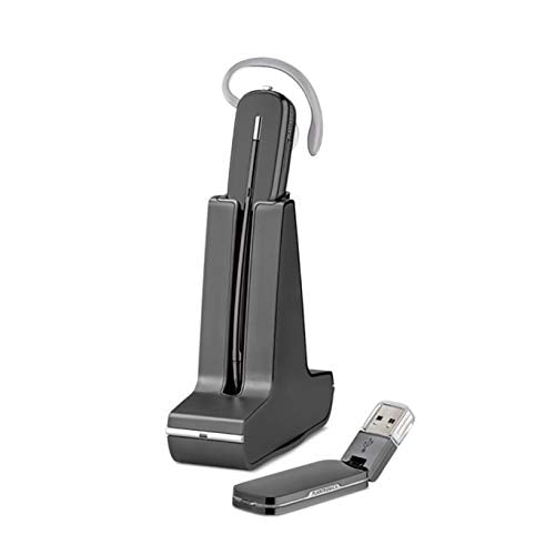 Poly (Plantronics + Polycom) Savi 440 Wireless DECT Headset (Poly) - Convertible (3 wearing styles) - Compatible to connect to your PC/Mac - Works with Teams, Zoom, Black (W440 SAVI)