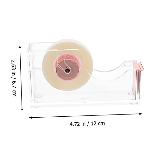 1 Tape seat Nail Remover Shipping Tape Dispenser Clear Tape Holder Paper Tape Dispenser Desk Accessories Staple Puller and Tape Dispenser Stationary Adhesive Tape Alloy Office (Golden 12.00X6.