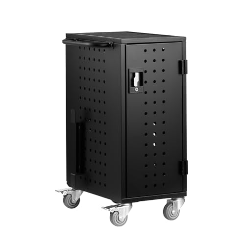 VEVOR 16 Device Charging Station with Lock & Key, Mobile Charging Cart