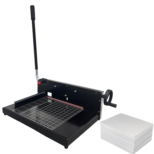 WYDDDARY 12.2" Manual A4 Stack Paper Cutter Heavy Duty Guillotine Stack Paper Trimmer Cutting with a Safety Lock for Home Office