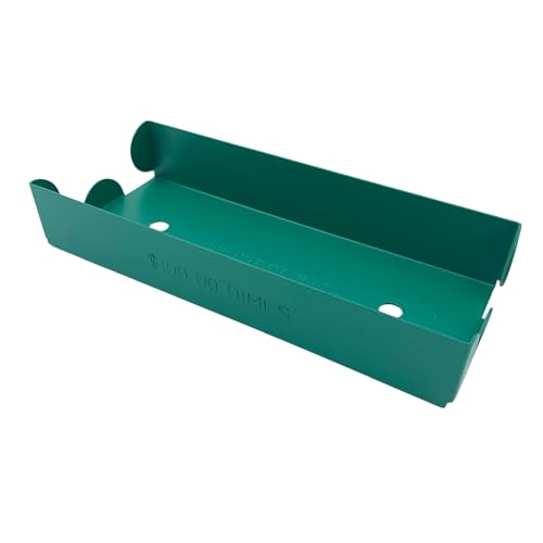 Huron Aluminum Dime Coin Tray for Rolled Coins, Green (1/12/96 pc) (12 pc)