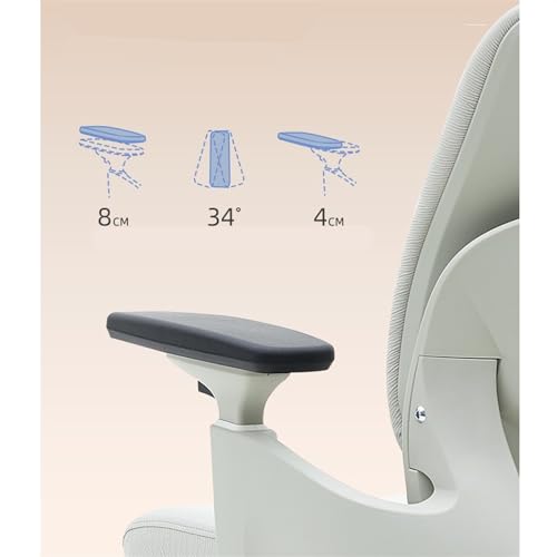 hezhuhe2258 Office Chair Desk Chair, Executive Office Adjustable Seat High Back Rolling with Armrest, Lumbar Support, Headrest Adjustable(Black)