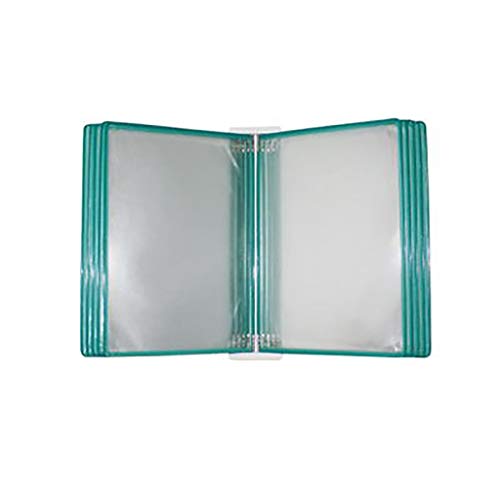 KGDJBGSE Wall Mounted File Holder A4 Folder Hanging Organizer Flip File Holder 10 Page Magnetic Display 35.5 x 24.8 cm