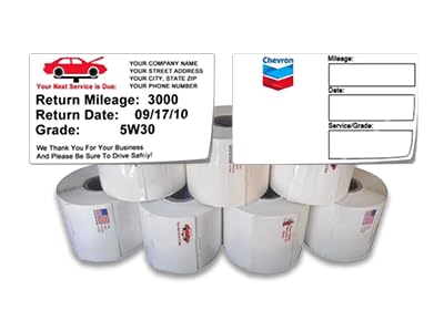 CUTE THINGS & CC Striker III V4.0 Oil Service Reminder Printing System - Oil Change Reminder Printer System w/Keypad, Ink and 500 Service Stickers.