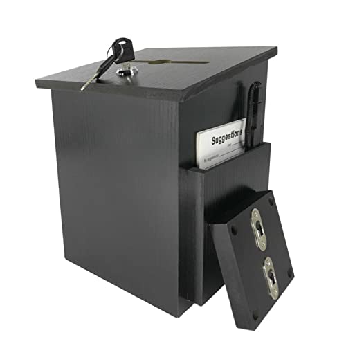 ZEELYDE Donation/Charity/Suggestion Box,Charity Donation Suggestion Suggestion Box Church Supplies Wooden Dedication Vote Hanging Wall with Lock Box Donation Box Dedication Prayer Box
