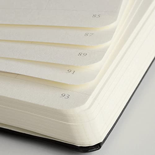 LEUCHTTURM1917 - Notebook Hardcover Medium A5-251 Numbered Pages for Writing and Journaling (Black, Squared)